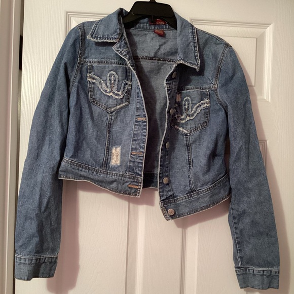 All American Girl War Jean Jacket Size L - Picture 6 of 6
